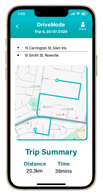 Drive - Stryva App Screen